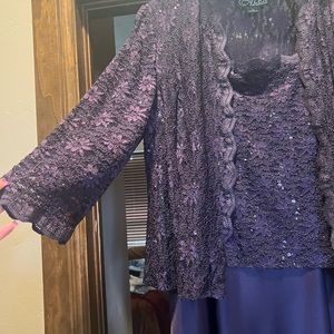 Formal dinner dress sequins w lace